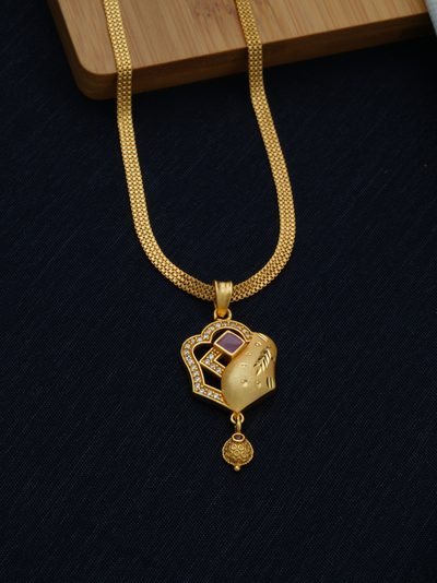 High Quality Gold Plated Jewellery | Luxurious Pendant and Earrings Set for Women