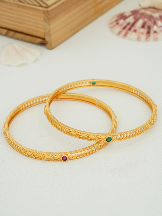 Anniversary Gift Bangles Online | Stylish Designs for Women (1 Pair)