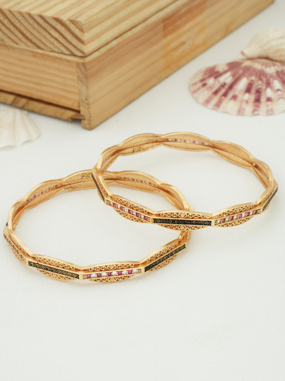 Beautiful Fancy Bangles Design for Women | Traditional & Modern Style (1 Pair)
