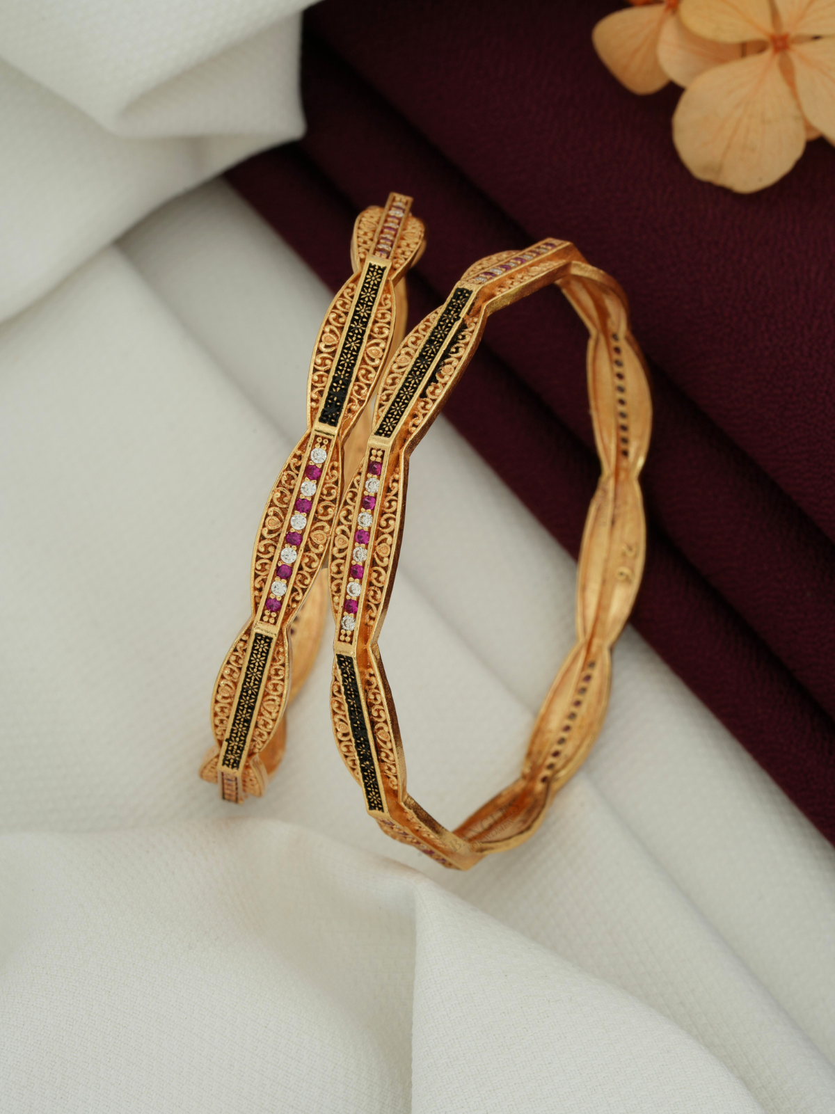 Beautiful Fancy Bangles Design for Women | Traditional & Modern Style (1 Pair)