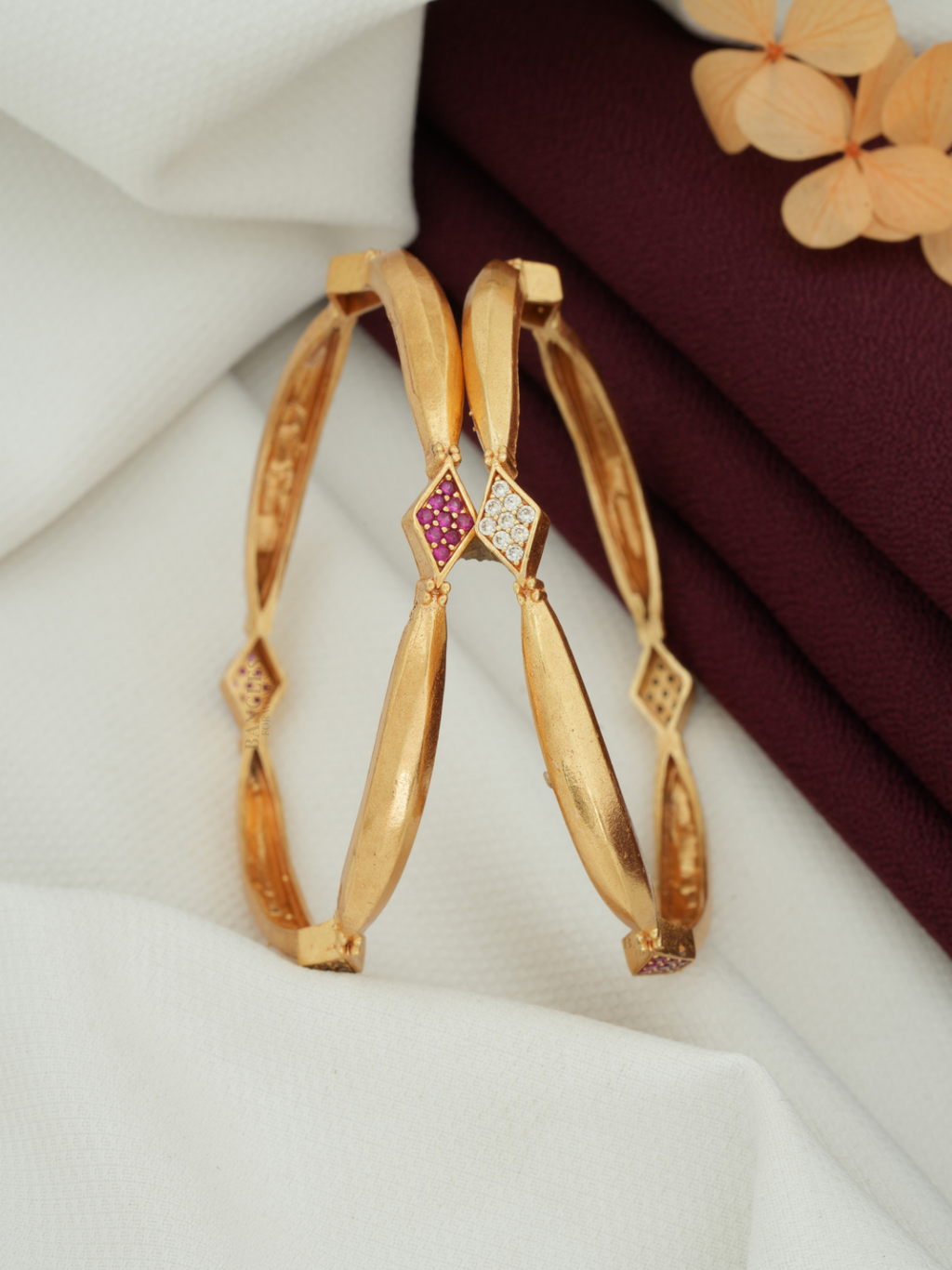 Affordable Bangles Online Shopping | Trendy Artificial Bangles for Women (1 Pair)