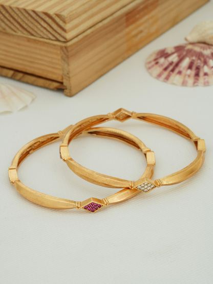 Affordable Bangles Online Shopping | Trendy Artificial Bangles for Women (1 Pair)