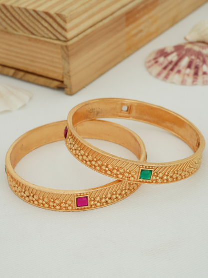 Antique Bangles Collection | Bridal, Festive & Party Wear Bangles Online (1 Pair)
