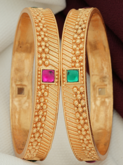 Antique Bangles Collection | Bridal, Festive & Party Wear Bangles Online (1 Pair)