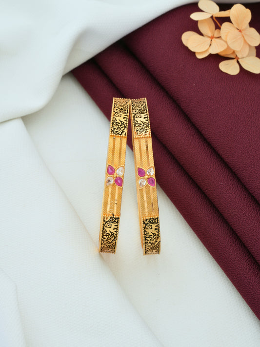 Durable Artificial Bangles | Lightweight Designer Bangles with Black Oxidised Work