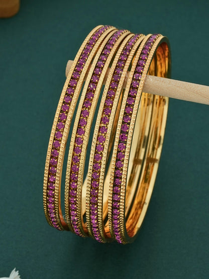 Diamond Bangles Design | Gorgeous Pink Diamond Designer Bangles for Women