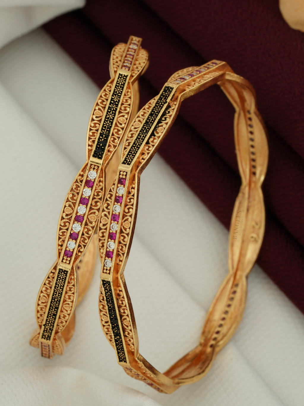 Beautiful Fancy Bangles Design for Women | Traditional & Modern Style (1 Pair)