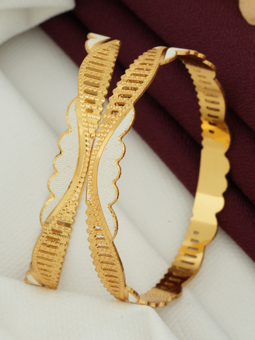 Stylish CNC Bangles Design Online | Fancy, Antique & Daily Wear Bangles (1 Pair.) (Copy)