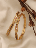 Antique Gold Plated Bangles for Women