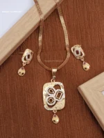 1 Gram Gold Pendant Set Artificial