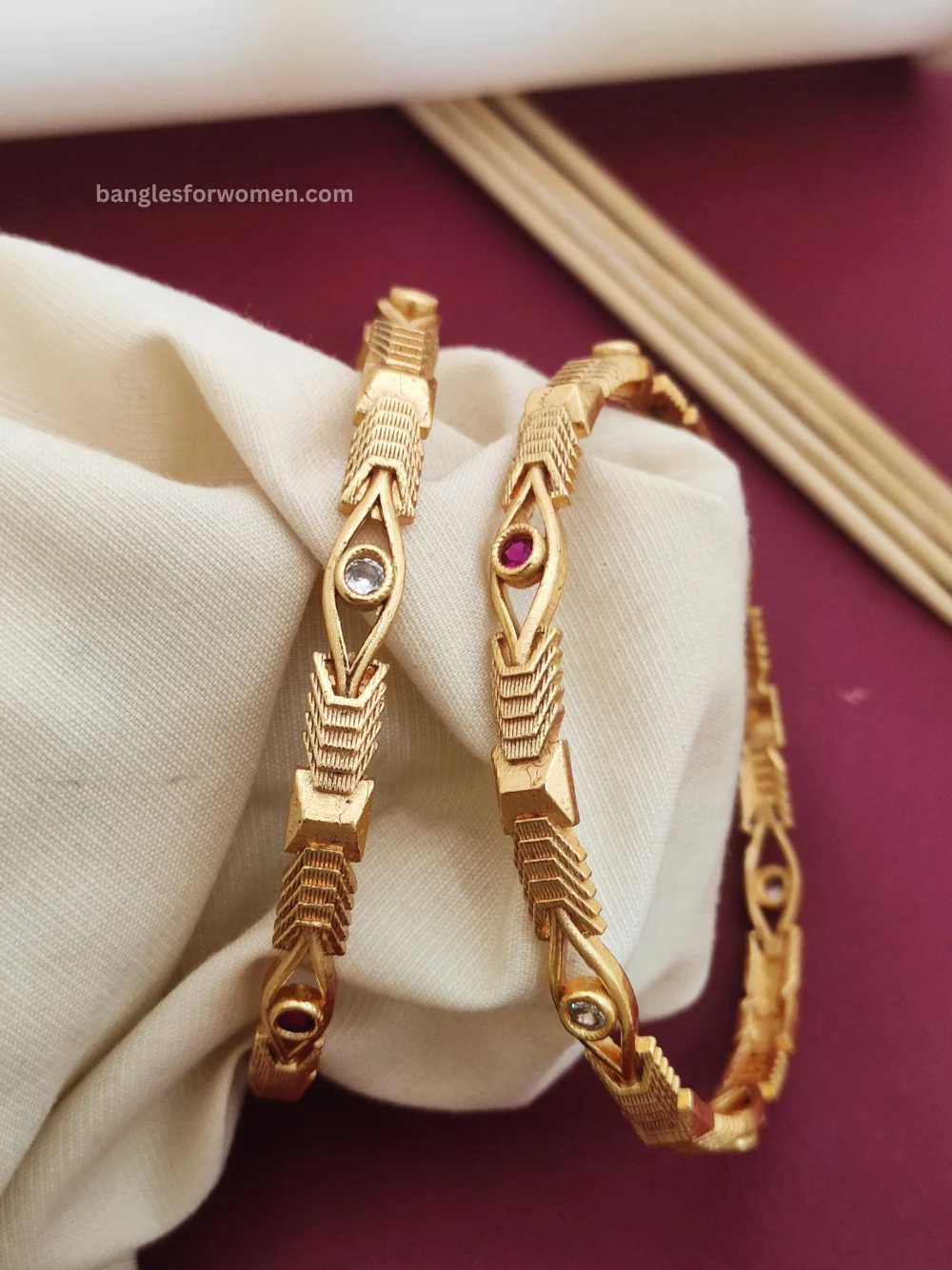 Fancy Bangles in Gold Plated