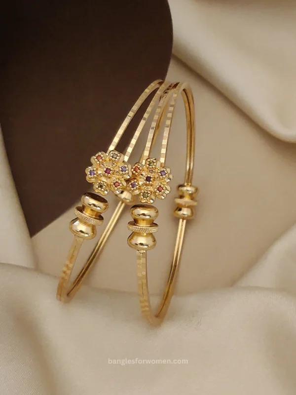 Gold Trendy Bracelets for Ladies